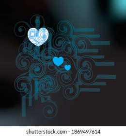 abstract background, love kike,..music? vector illustrations