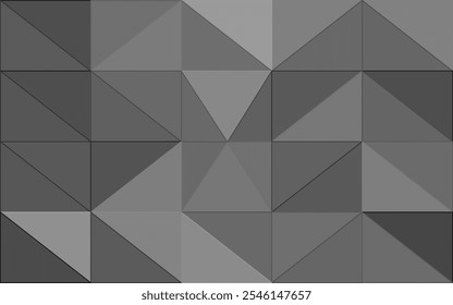 Abstrakter Hintergrund Low-Poly-Schwarz-Weiß-Grau.