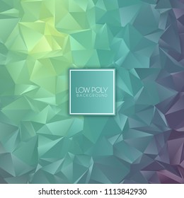 Abstract background with a low poly design