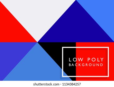 Abstract background with a low poly design
