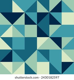 Fondo abstracto con un diseño bajo de poli en tonos de azul 
