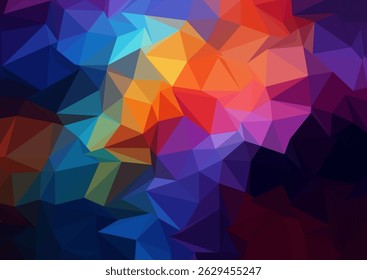 Abstract background with a low poly design