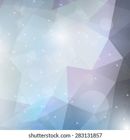 Abstract background with a low poly design