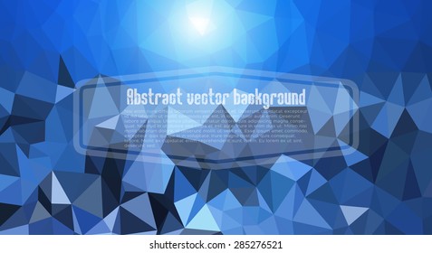 Abstract background with a low poly design