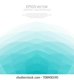 Abstract background of low poly geometric shapes. Shades of blue.
