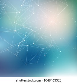 Abstract background with a low poly mesh design