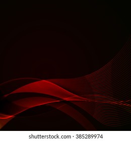 onda de luminiscencia de fondo abstracta con efectos de resplandor