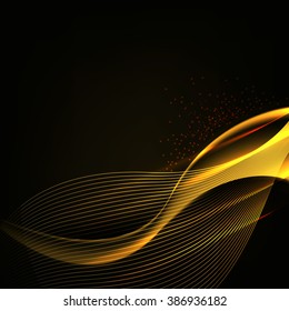 abstract background luminescence wave with glow effects
