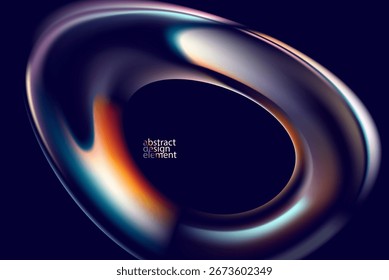 Abstract background of luminescent glass bubbles. Luminescent round form.