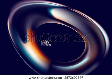 Abstract background of luminescent glass bubbles. Luminescent round form.