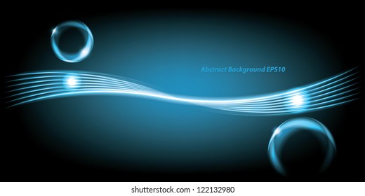 Abstract background. luminescent lines. eps10