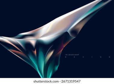 Fondo Abstractas de burbujas líquidas luminiscentes. Formas redondas de vidrio.