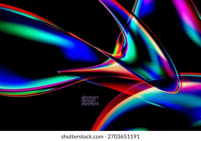 Abstrakter Hintergrund von lumineszierenden Flüssigkeitsblasen. Rundformen aus Glas