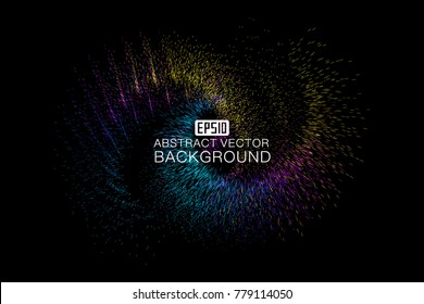 Abstract background of luminescent particles