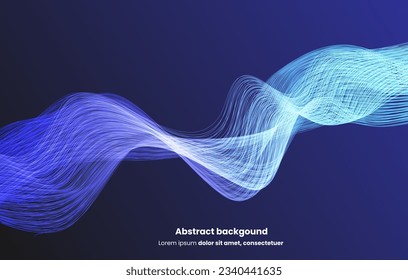 abstract background with luminous color gradation waves. futuristic background with elegant color gradation. 