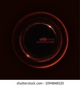 Abstract background with luminous swirling backdrop. Intersection curves. Glowing spiral. The energy flow tunnel.  Lights vector frame. red, maroon, crimson, magenta, ruby. quantum