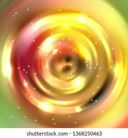 Abstract background with luminous swirling backdrop. Shiny swirl background. Intersection curves. Yellow, beige colors.