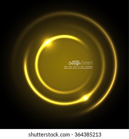 Abstract background with luminous swirling backdrop.