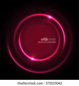 Abstract background with luminous swirling backdrop.