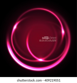 Abstract background with luminous swirling backdrop. 