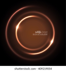 Abstract background with luminous swirling backdrop.