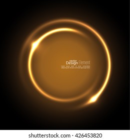 Abstract background with luminous swirling backdrop. 