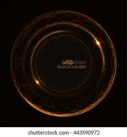 Abstract background with luminous swirling backdrop. 