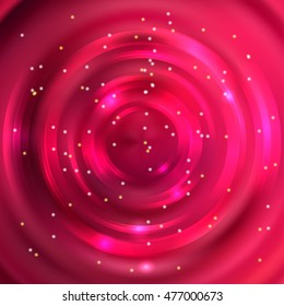 Abstract background with luminous swirling backdrop. Shiny swirl background.  Intersection curves.  Red, pink colors