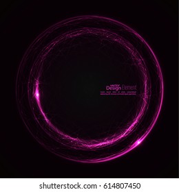 Abstract background with luminous swirling backdrop. 