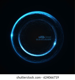 Abstract background with luminous swirling backdrop. 