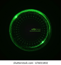 Abstract background with luminous swirling backdrop. Glowing spiral. 