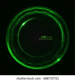 Abstract background with luminous swirling backdrop. Glowing spiral. 