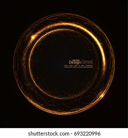 Abstract background with luminous swirling backdrop. Glowing spiral. 