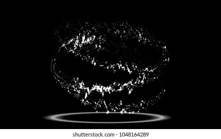 Abstract background. luminous swirling. Elegant glowing circle. Big data cloud. Light ring. Sparking particle. Space tunnel. Colorful ellipse. Glint sphere. Bright border. Magic portal. Energy 