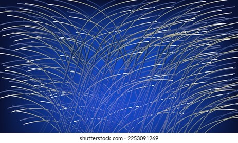 Abstract background with luminous wavy lines