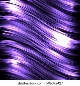 Abstract background with luminous wavy lines on a dark background. Vector background for your creativity