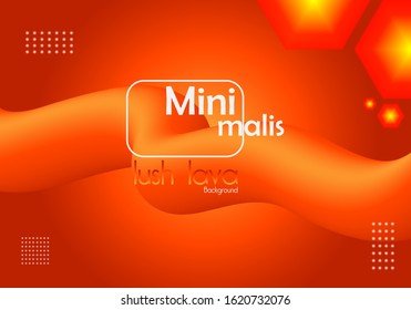 abstract background with lush lava color