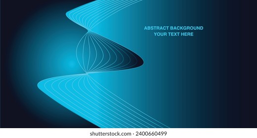 Abstract Background luxurious design with glowing wave, blue Background creative wave lines 
design element, Vector illustration