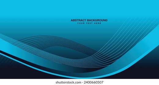 Resumen Antecedentes Diseño lujoso con olas brillantes, fondo azul líneas de onda creativas 
elemento de diseño, ilustración vectorial