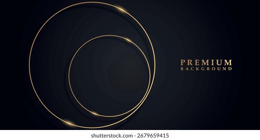 Fundo abstrato com formas geométricas de ouro luxuosas e brilhantes. Fundo Premium para banners, capas, brochuras, folhetos e cartões. VOL. 2