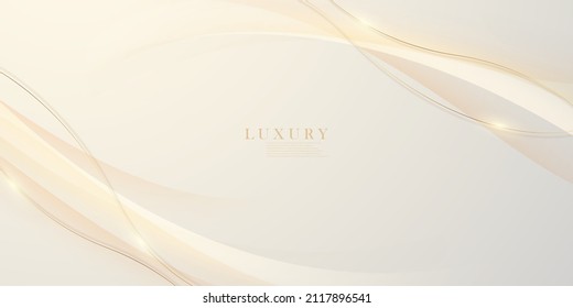 abstract background Luxurious with sparkling gold lines. vector illustration for template, banner