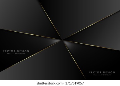 Abstract background. Luxury of black and gray polygonal. Dark space modern design. Layout for banner, business, presentations, flyers, posters. Vector illustration. Eps10