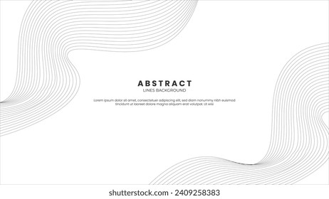 Fondo abstracto de fondo de las lujosas líneas negras banner diapositivas fondo