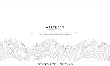 Abstract background of luxury black lines banner slides background