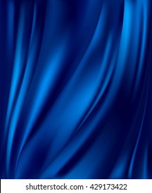 abstract background luxury blue cloth or liquid wave or wavy folds of grunge silk texture satin velvet material or luxurious background or elegant wallpaper 