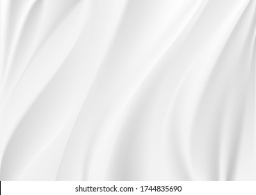 telas de fondo abstractas de lujo o de onda líquida o pliegues ondulados de textura de seda gruesa satinado de terciopelo o fondo navideño de lujo o diseño elegante de papel de pared, vector de fondo
