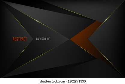 Abstract background luxury dark red with gold