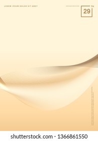 Abstract background of luxury gold lines