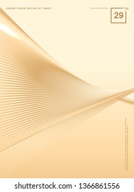 Abstract background of luxury gold lines