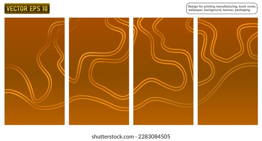 Fondo abstracto con forma dorada de lujo